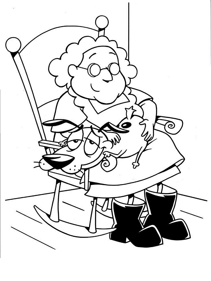 Tô Màu Chú Chó Courage