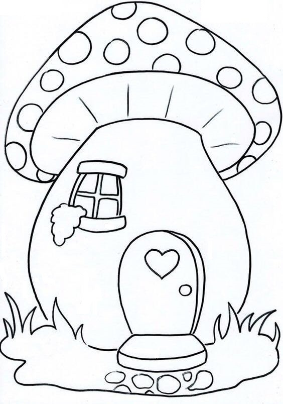 ngôi nhà nấm đáng yêu