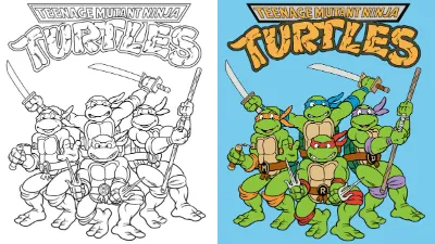 Trang Tô Màu Rùa Ninja