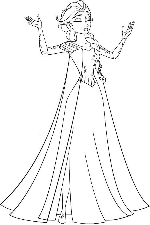 nữ hoàng elsa đang hát