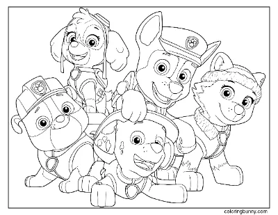 Trang Tô Màu Nhân Vật Paw Patrol