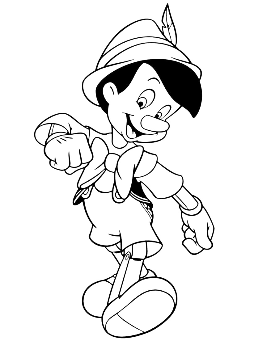 Pinocchio Coloring Page Disneys Pinocchio Coloring Pages Disneyclips