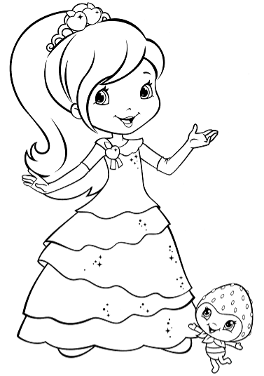 Tô Màu Cô Bé Bánh Dâu