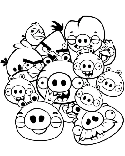 red và chuck với những con heo