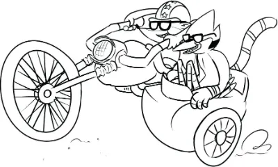 rigby chở mordecai