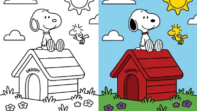 Trang Tô Màu Snoopy