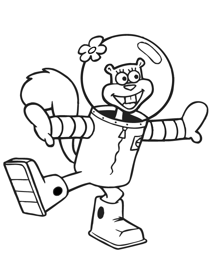 sóc sandy cheeks cười