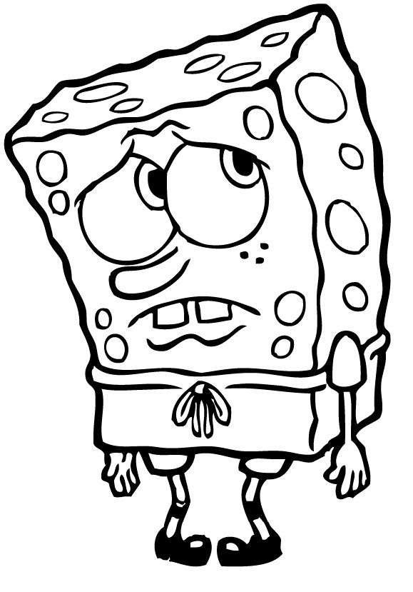spongebob buồn bã