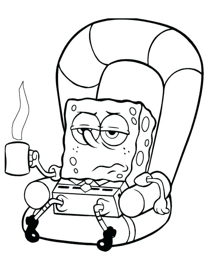 spongebob lười biếng