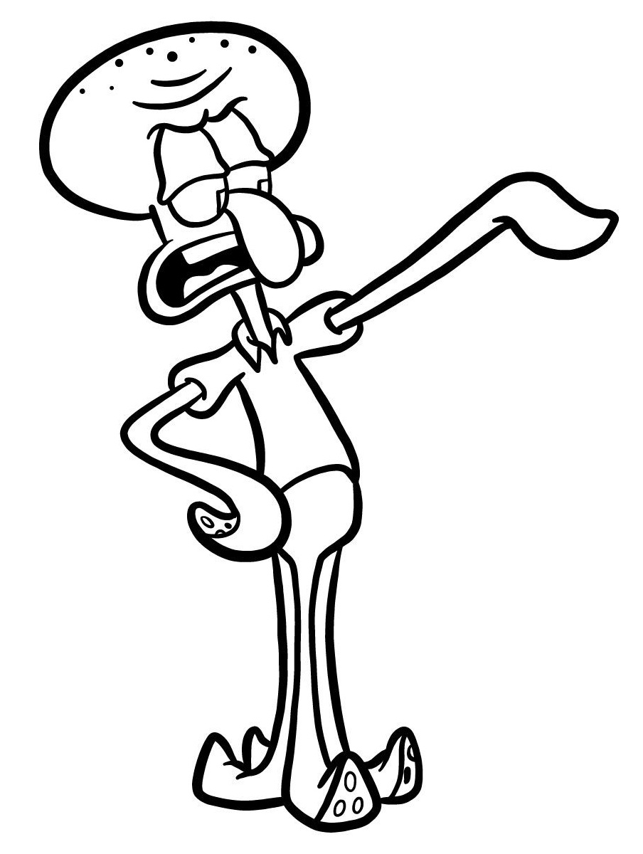 squidward chỉ trỏ