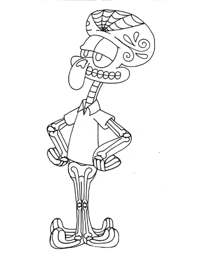 squidward hóa trang