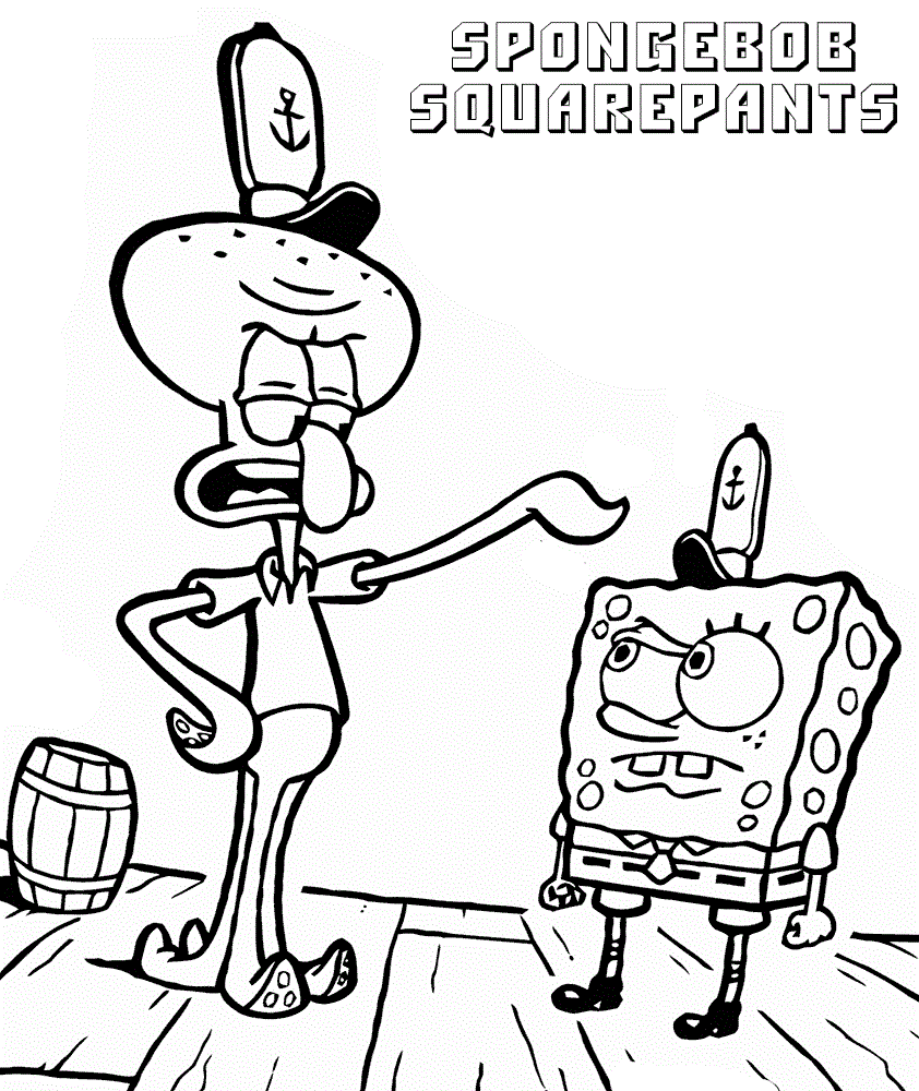 squidward và spongebob
