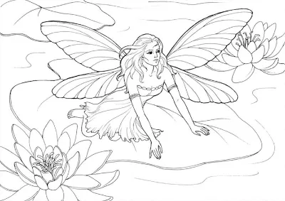 tiên nữ ngồi trên lá sen