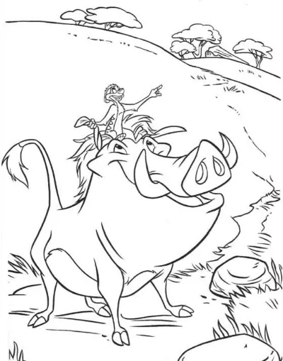 timon và pumbaa vui vẻ