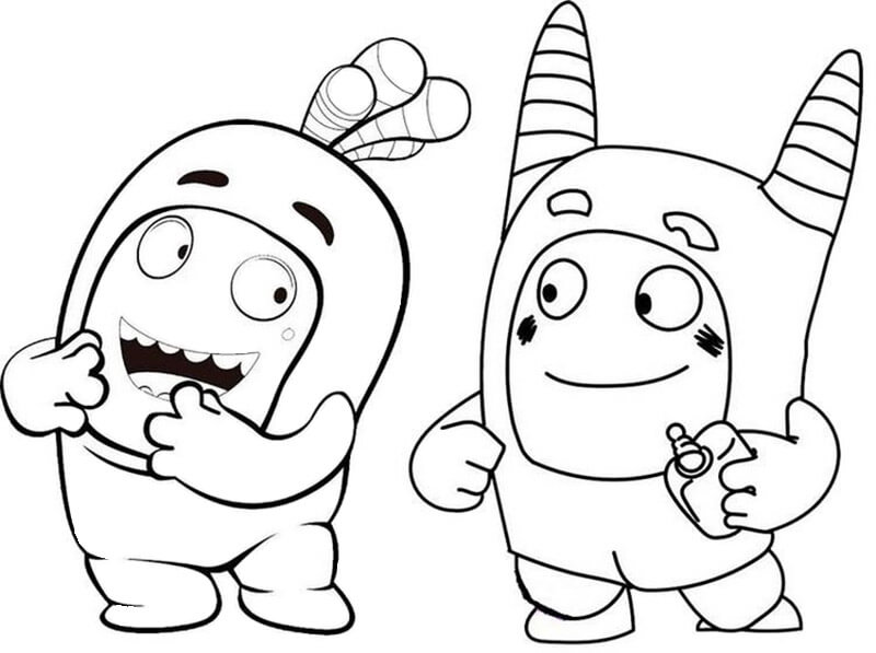 2 nhân vật trong Oddbods