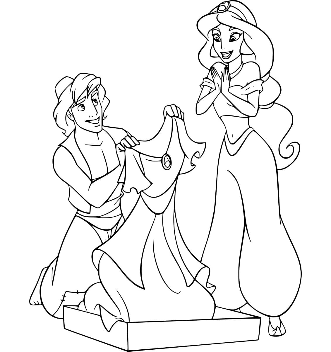 Aladdin Tặng Váy Cho Jasmine