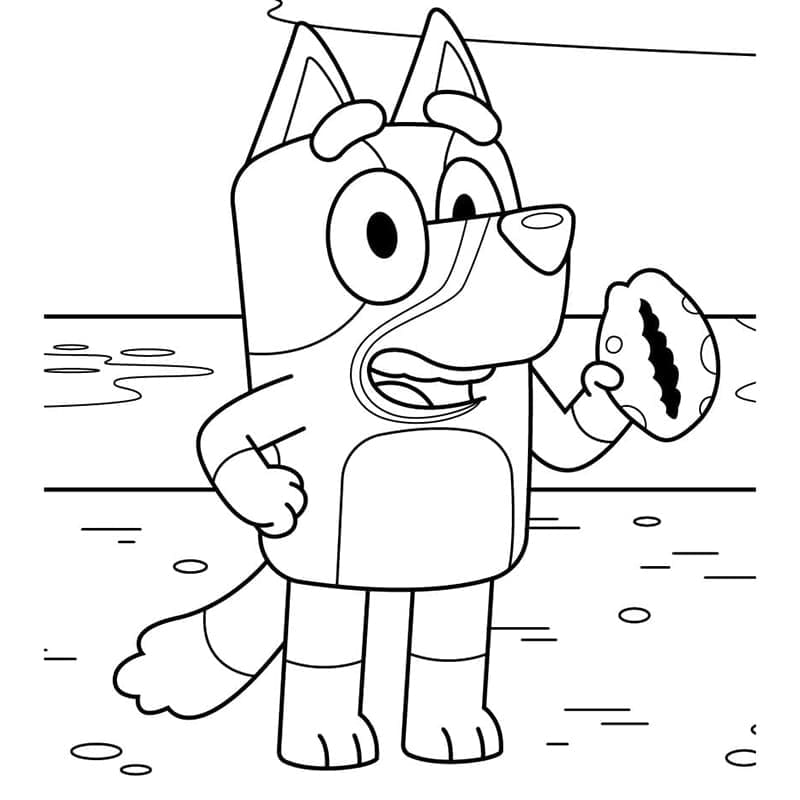 Bluey Trên Bãi Biển