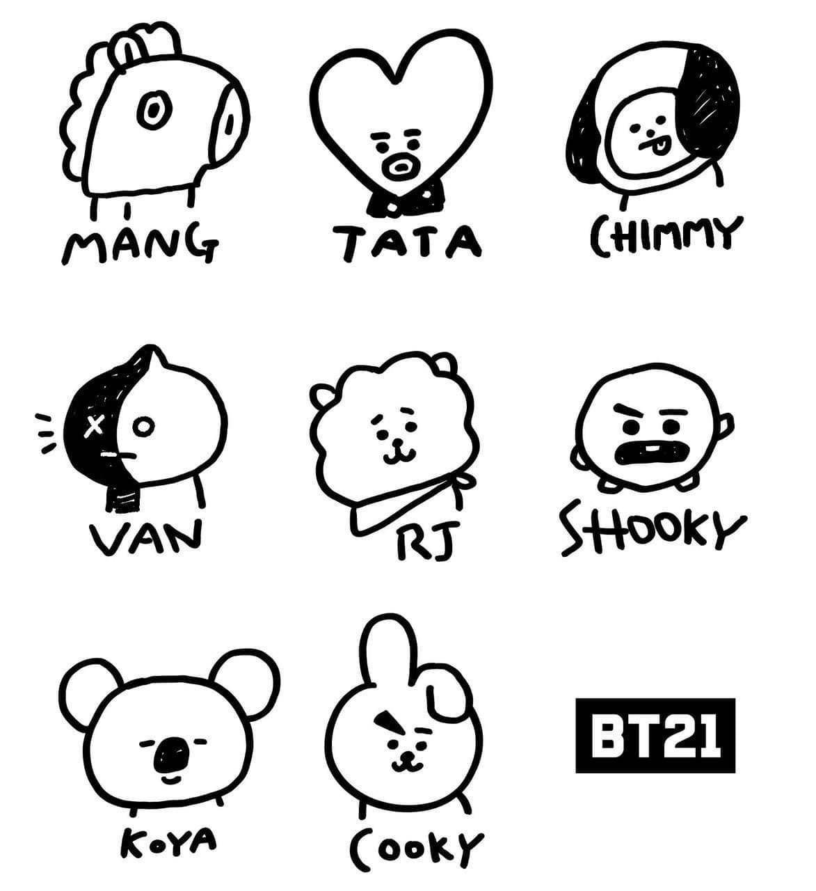 Bộ Sưu Tập BT21 Đáng Yêu