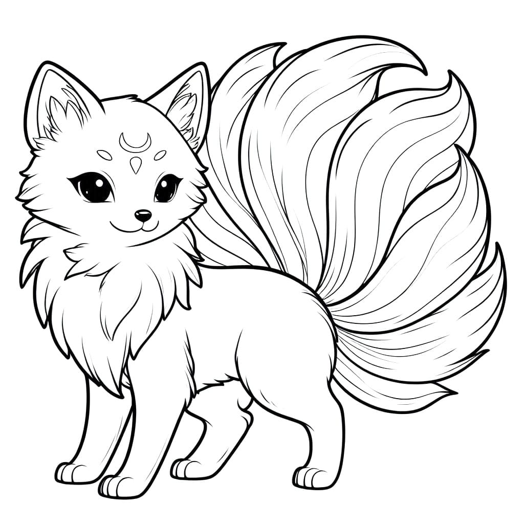 Cáo Chín Đuôi Đẹp