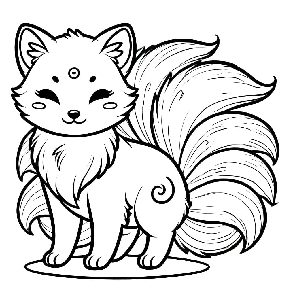 Cáo Chín Đuôi Rất Đẹp