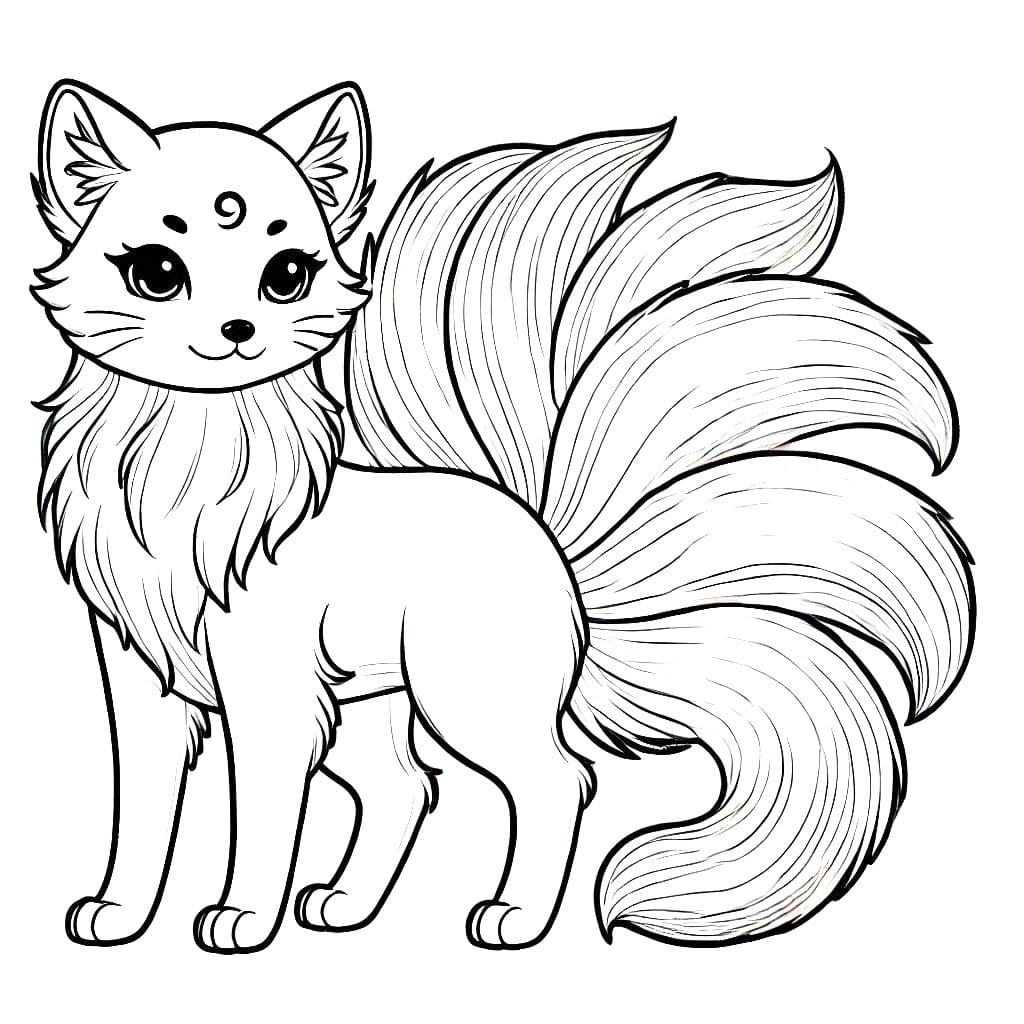 Cáo Chín Đuôi Xinh Đẹp