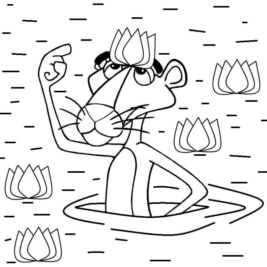 Chú Báo Hồng Trong Ao Sen