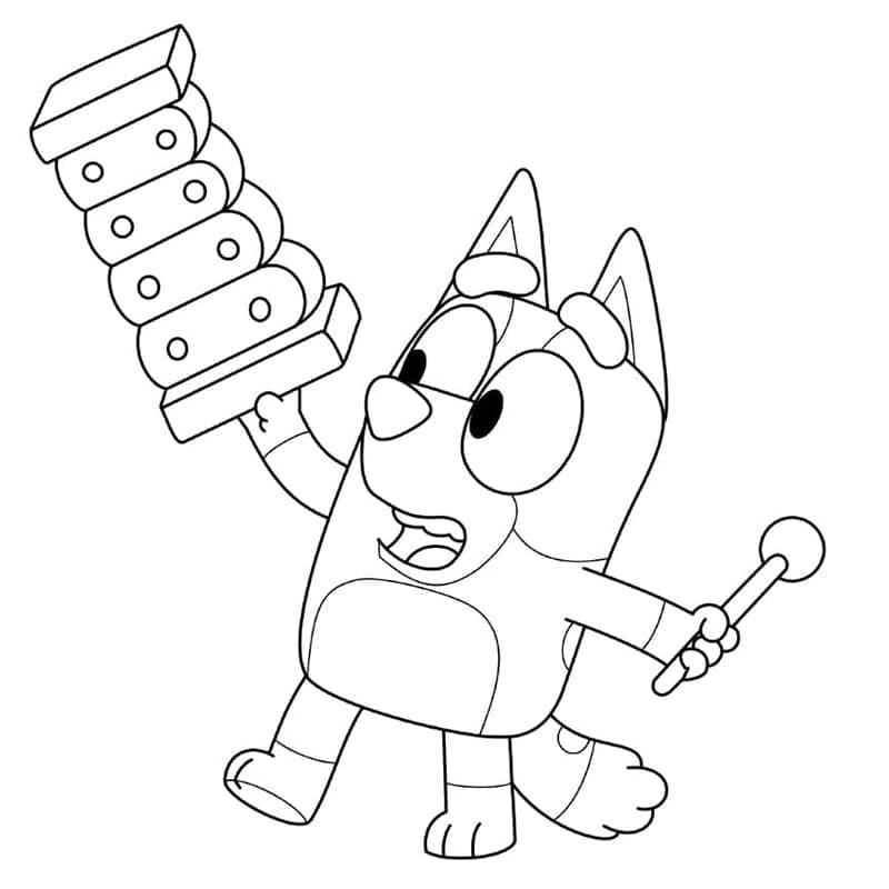 Chú Chó Bluey Vui Vẻ