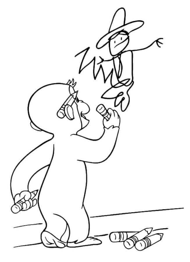 Curious George Drawing