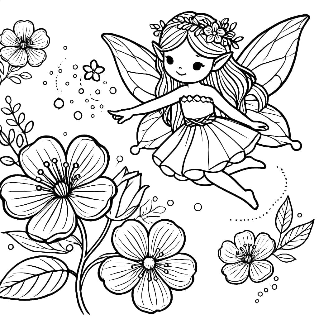 Cô Tiên Nhỏ Với Những Bông Hoa