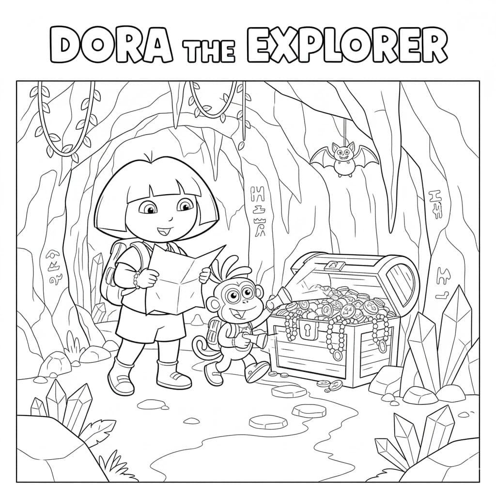 Tô Màu Nhà thám hiểm Dora