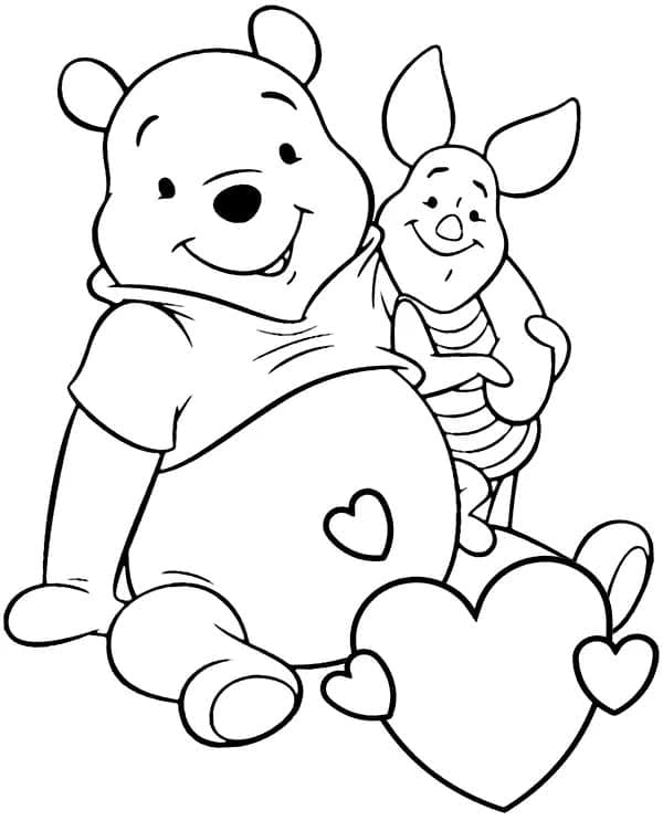 Gấu Pooh Và Heo Con Dễ Thương