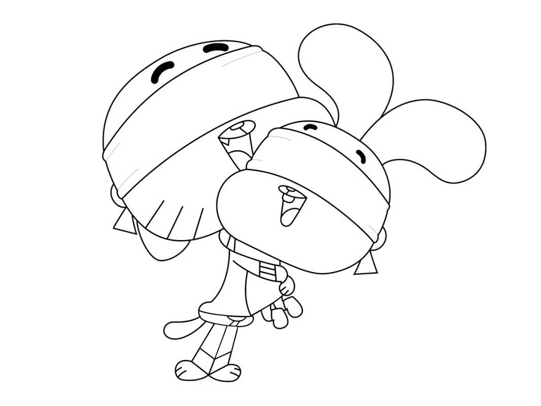 Gumball và Anais Bịt Mắt