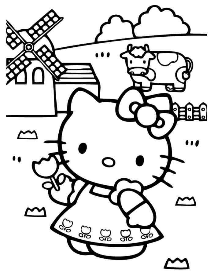 Hello Kitty ở Nông Trại