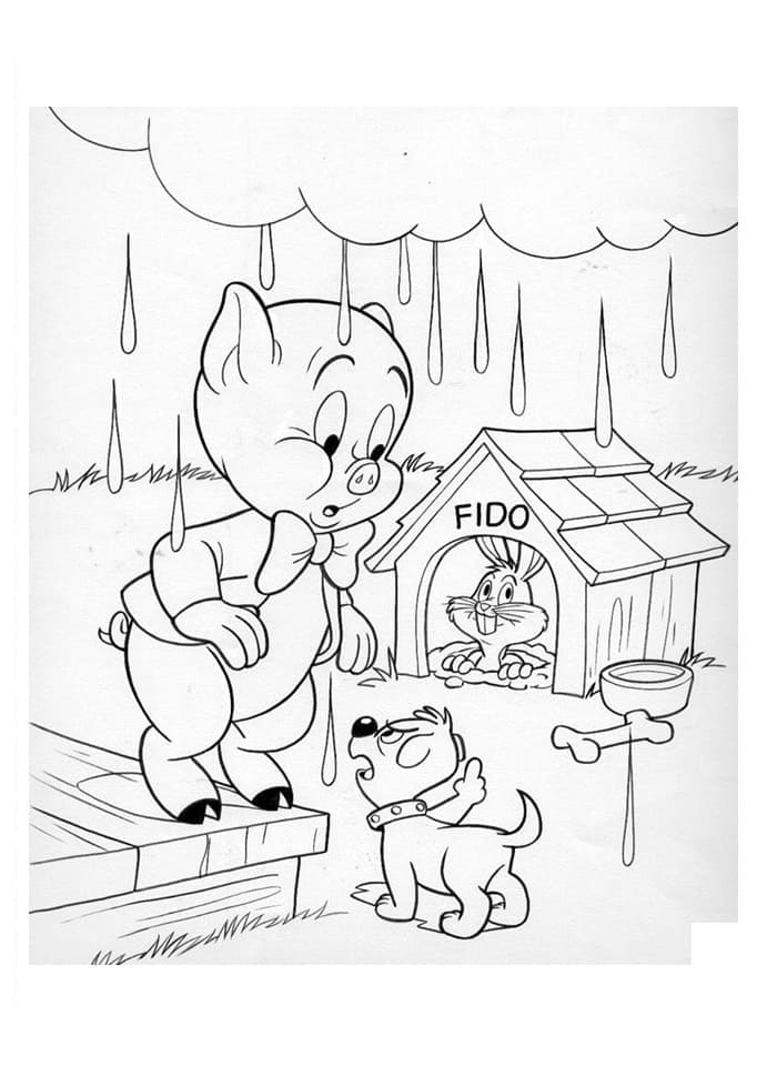 Heo Porky Và Chú Chó Con