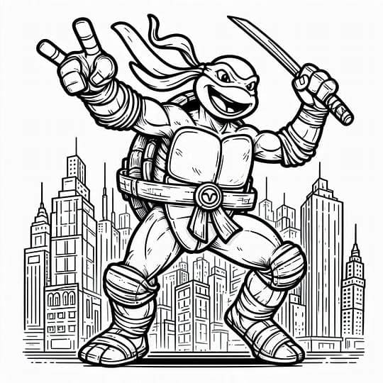 Hình Ảnh Ninja Rùa Vui Nhộn