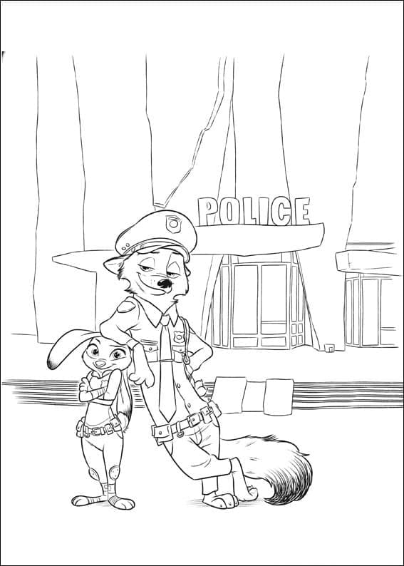 Judy và Nick Trong Zootopia