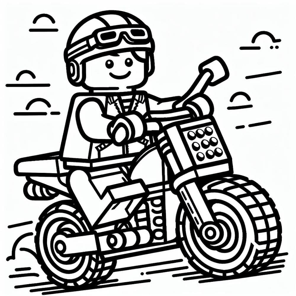 Lego Lái Xe Máy