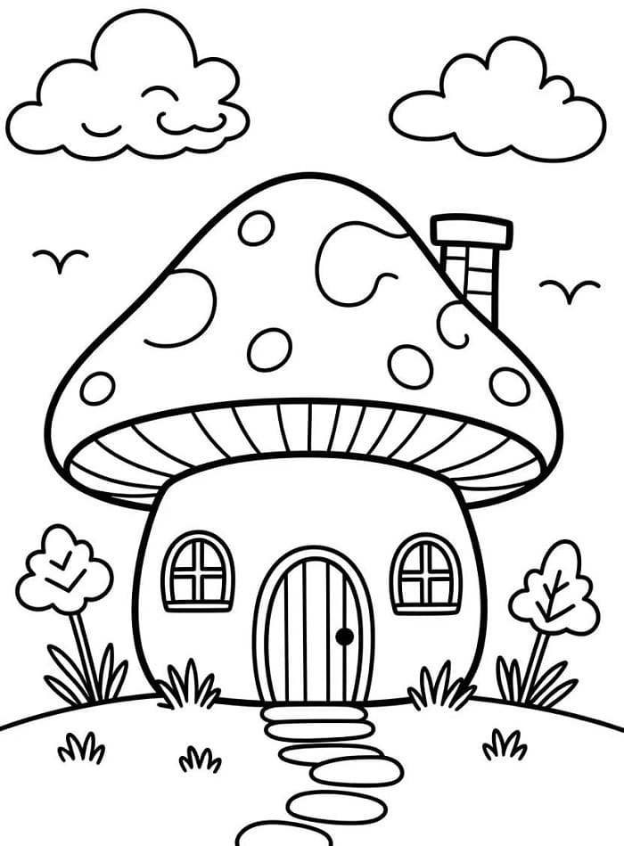 Ngôi Nhà Nấm Nhỏ Cute