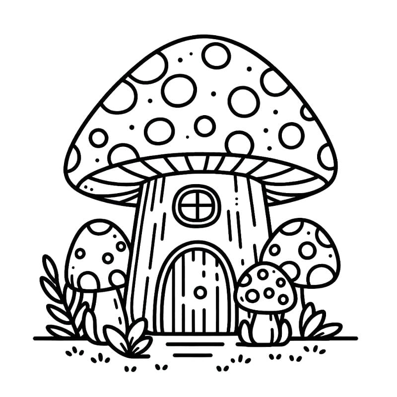 Ngôi Nhà Nấm Rất Cute