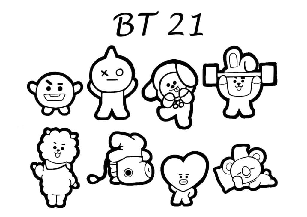 Nhân Vật BT21 Dễ Thương