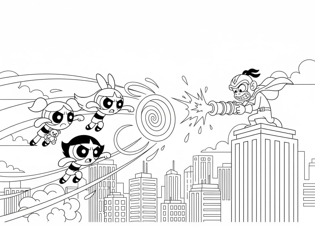 Những Cô Gái Siêu Nhân Tấn Công