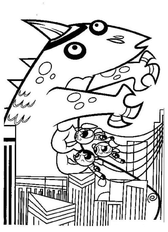 Những Cô Gái Siêu Nhân Và Con Quái Vật Khổng Lồ