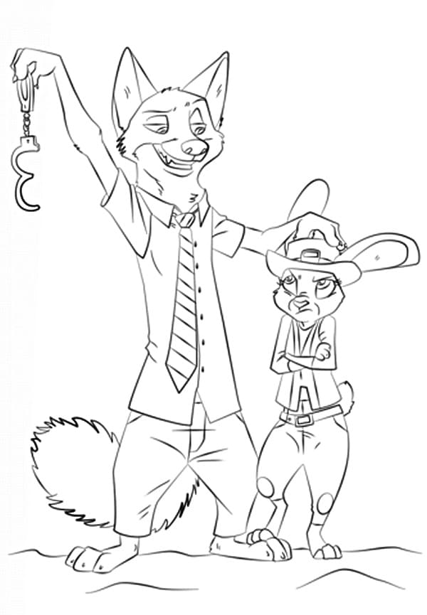 Nick và Judy Trong Zootopia