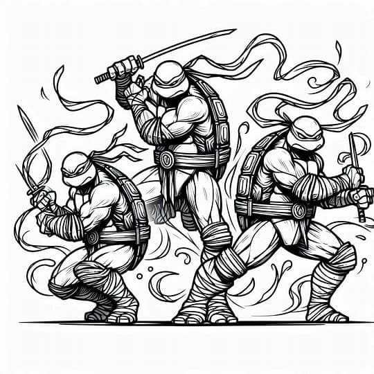 Ninja Rùa Chuẩn Bị