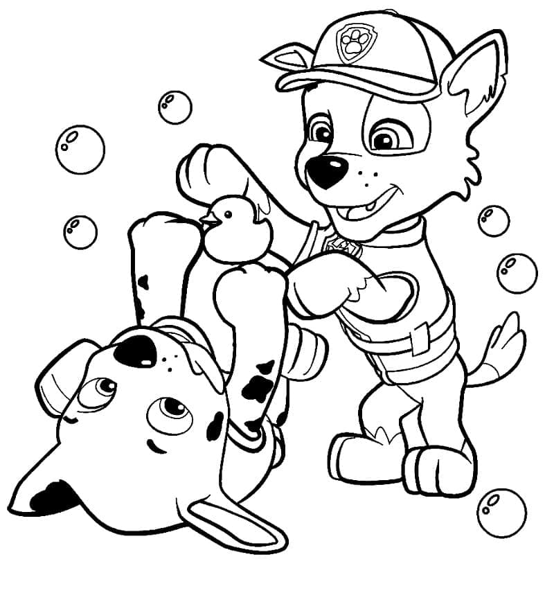 Paw Patrol Rocky và Marshall