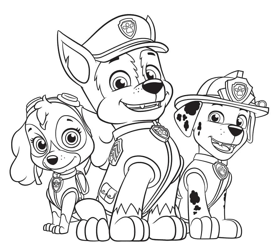 Paw Patrol Skye, Chase và Marshall