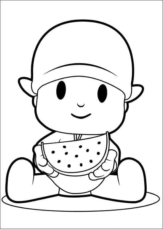 Pocoyo Ăn Dưa Hấu