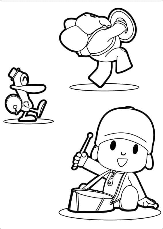 Pocoyo Đánh Trống