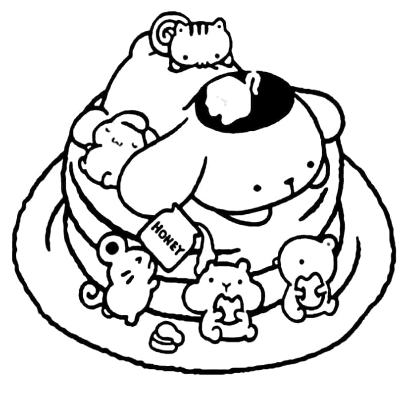 Pompompurin và Bạn Bè