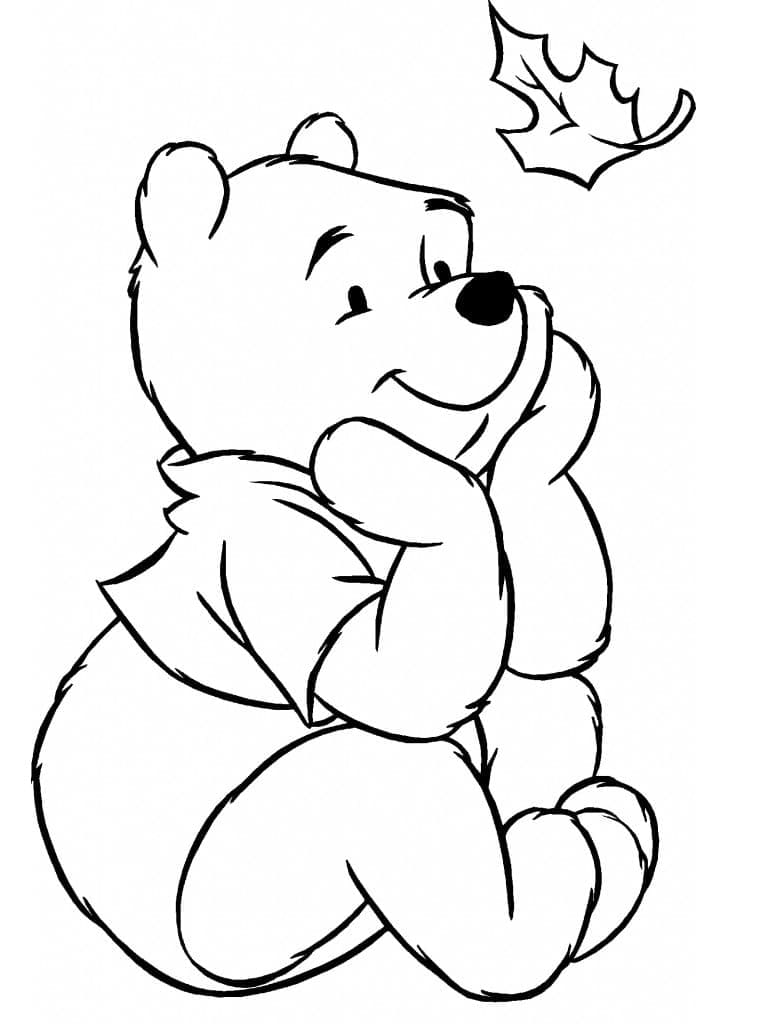 Pooh Ngồi Nhìn Chiếc Lá Rơi
